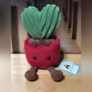 Jellycat Cute Red and Green Plush Toy Cactus Jellycat